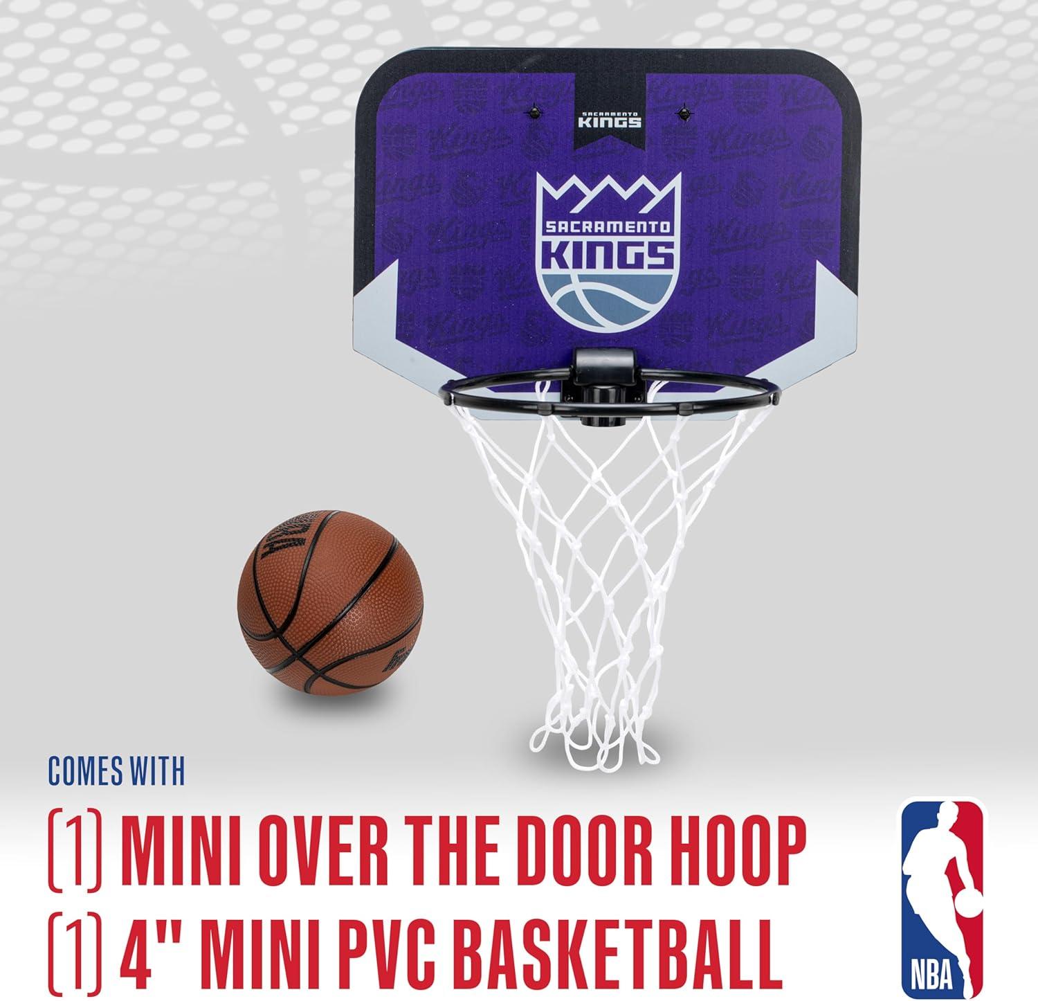 image:imageFranklin Sports NBA Team Over The Door Basketball Hoop Kids Indoor Mini Basketball Hoop with Basketball NBA Fan Shop Mini Hoop for Bedroom amp OfficeSacramento Kings
