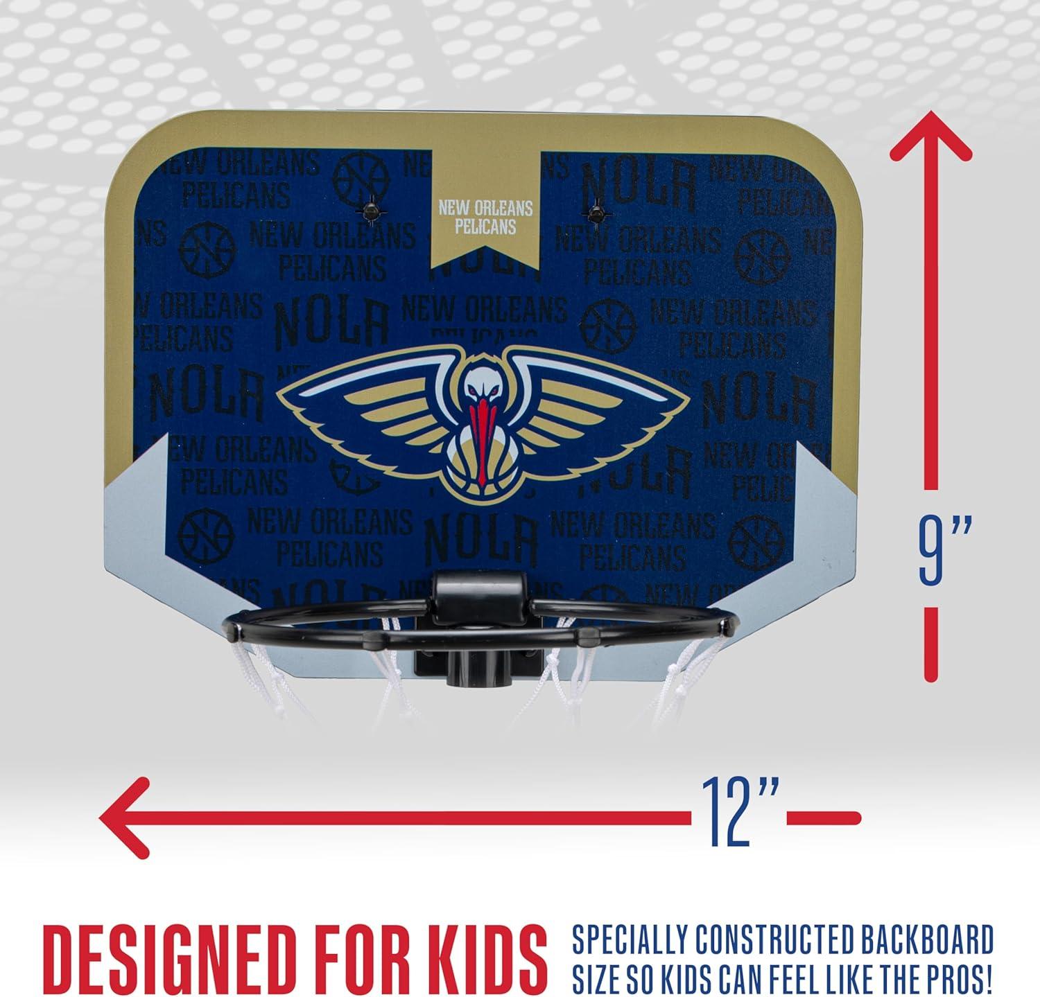 image:imageFranklin Sports NBA Team Over The Door Basketball Hoop Kids Indoor Mini Basketball Hoop with Basketball NBA Fan Shop Mini Hoop for Bedroom amp OfficeNew Orleans Pelicans