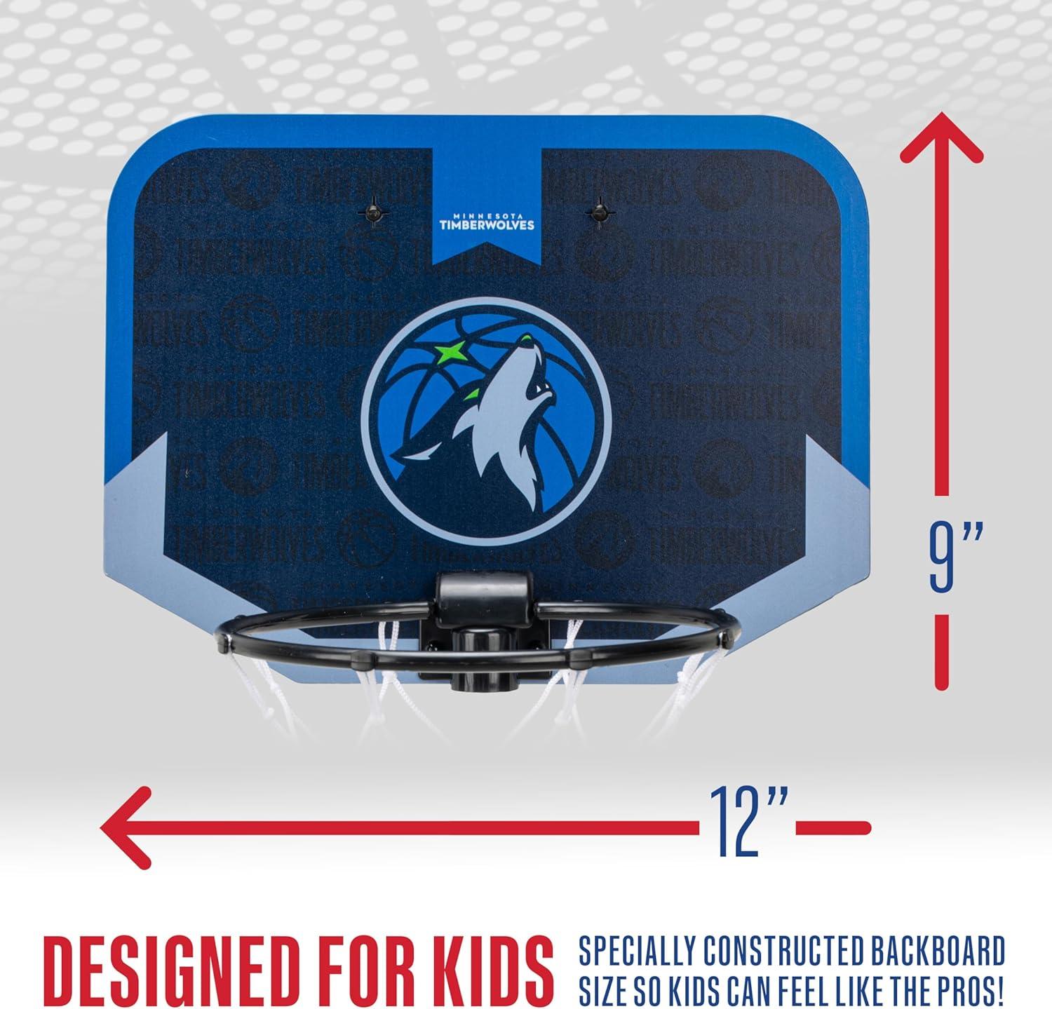 image:imageFranklin Sports NBA Team Over The Door Basketball Hoop Kids Indoor Mini Basketball Hoop with Basketball NBA Fan Shop Mini Hoop for Bedroom amp OfficeMinnesota Timberwolves
