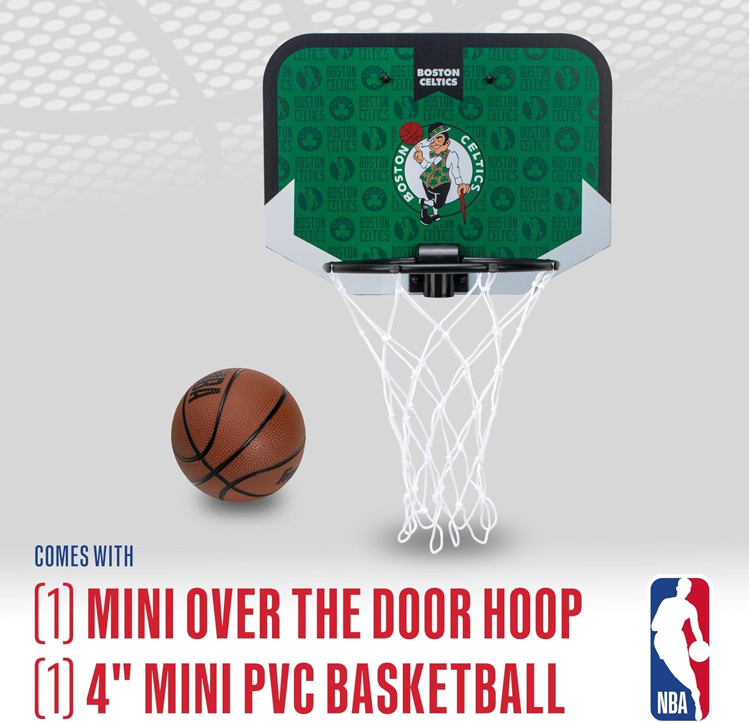 image:imageFranklin Sports NBA Team Over The Door Basketball Hoop Kids Indoor Mini Basketball Hoop with Basketball NBA Fan Shop Mini Hoop for Bedroom amp OfficeBoston Celtics