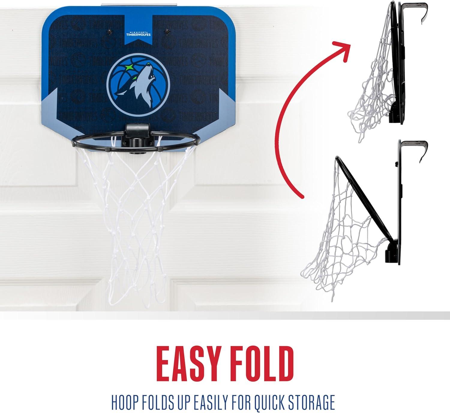 image:imageFranklin Sports NBA Team Over The Door Basketball Hoop Kids Indoor Mini Basketball Hoop with Basketball NBA Fan Shop Mini Hoop for Bedroom amp OfficeMinnesota Timberwolves