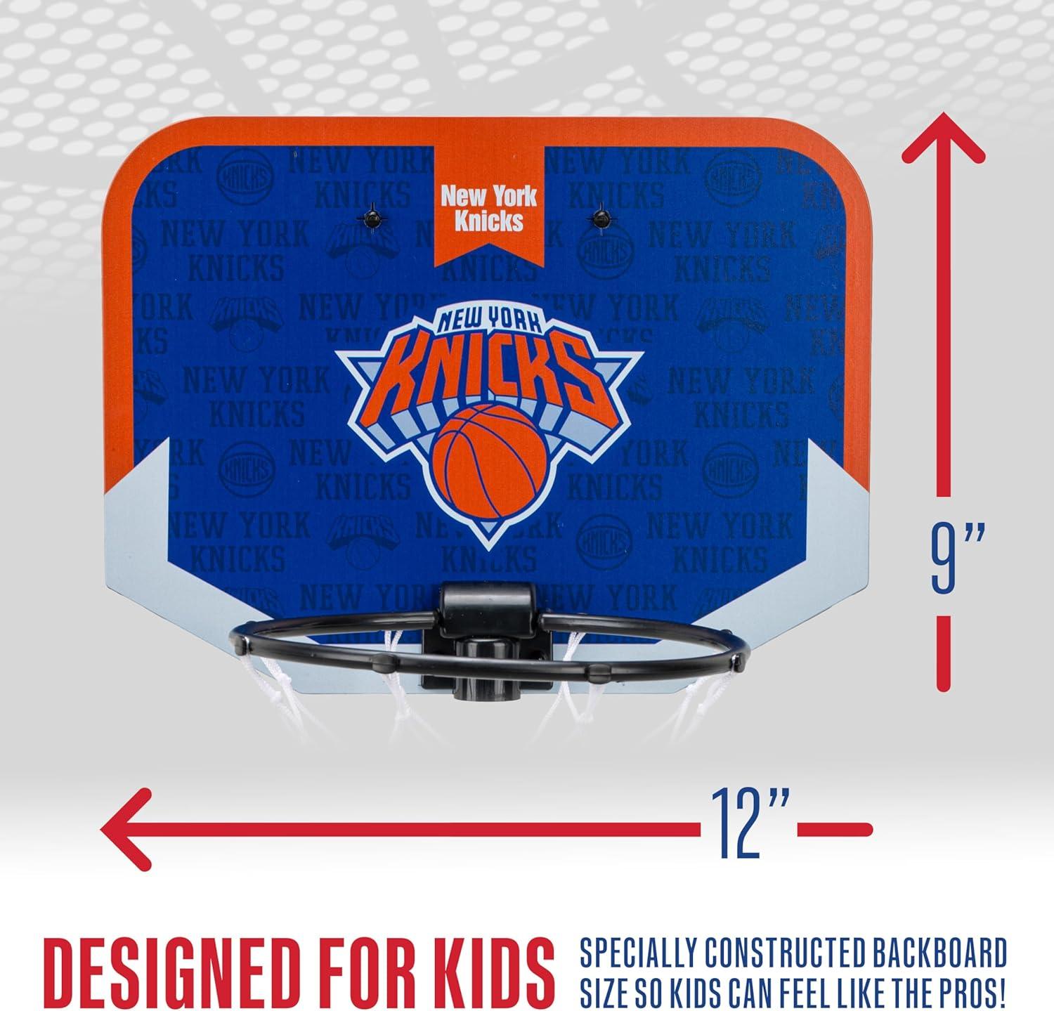 image:imageFranklin Sports NBA Team Over The Door Basketball Hoop Kids Indoor Mini Basketball Hoop with Basketball NBA Fan Shop Mini Hoop for Bedroom amp OfficeNew York Knicks