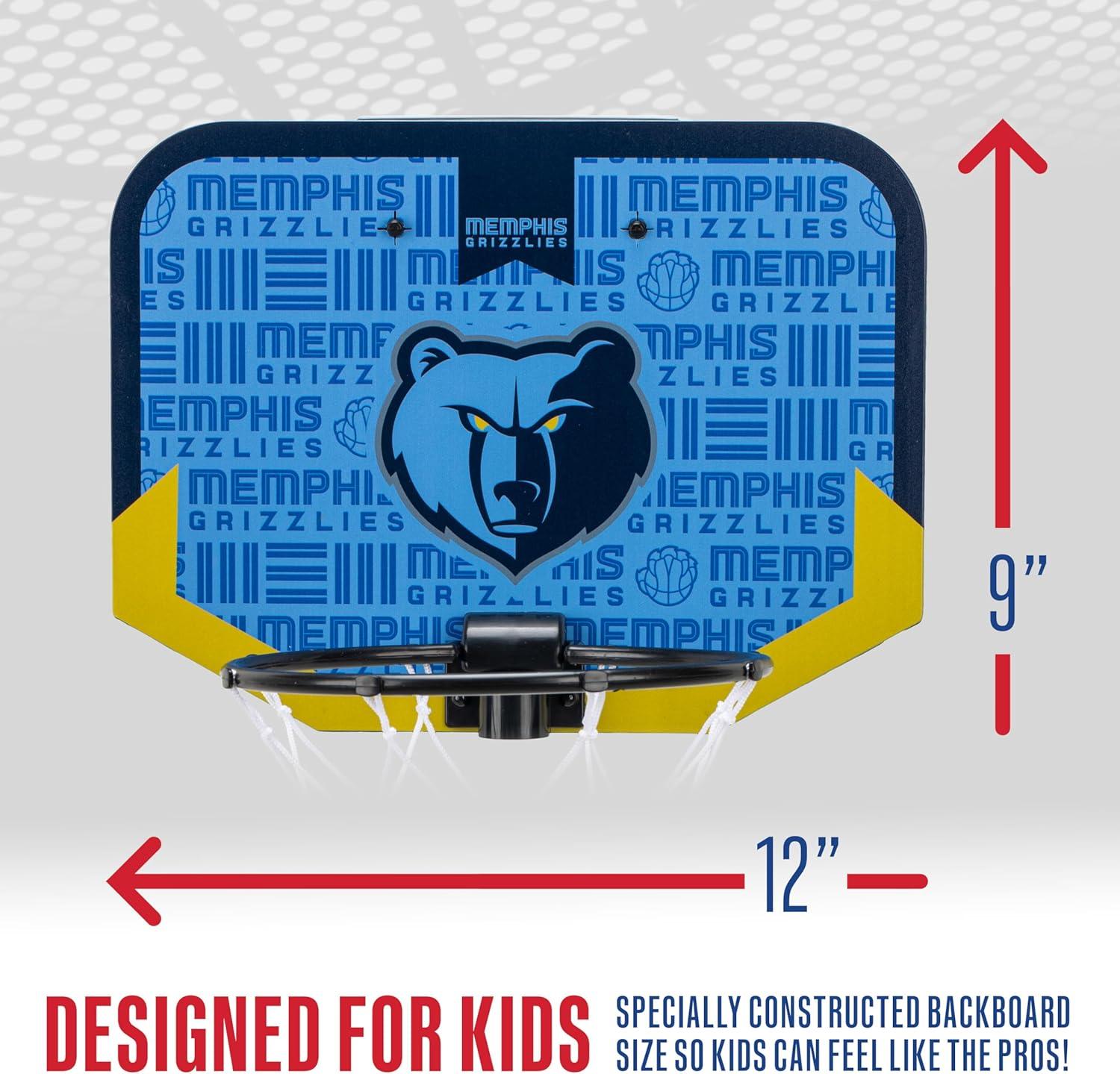 image:imageFranklin Sports NBA Team Over The Door Basketball Hoop Kids Indoor Mini Basketball Hoop with Basketball NBA Fan Shop Mini Hoop for Bedroom amp OfficeMemphis Grizzlies