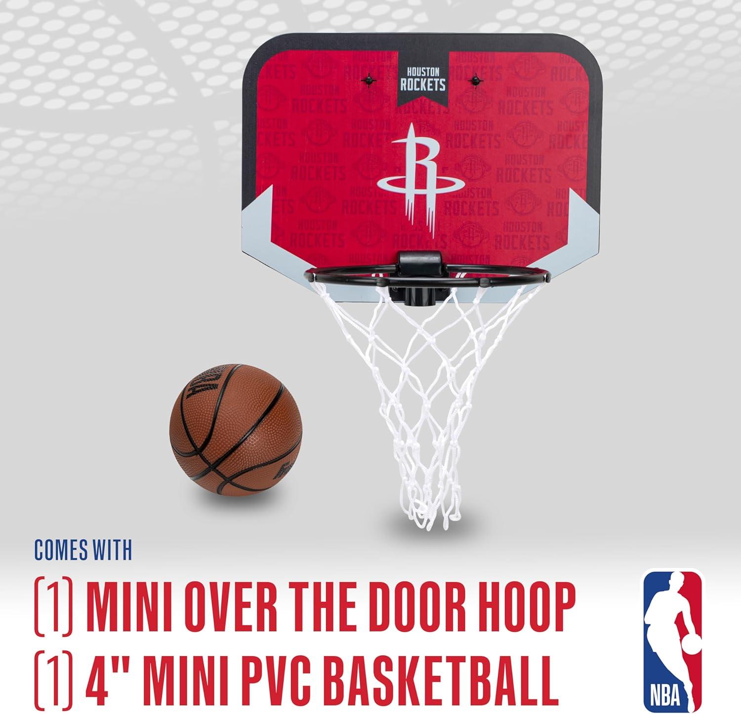 image:imageFranklin Sports NBA Team Over The Door Basketball Hoop Kids Indoor Mini Basketball Hoop with Basketball NBA Fan Shop Mini Hoop for Bedroom amp OfficeHouston Rockets