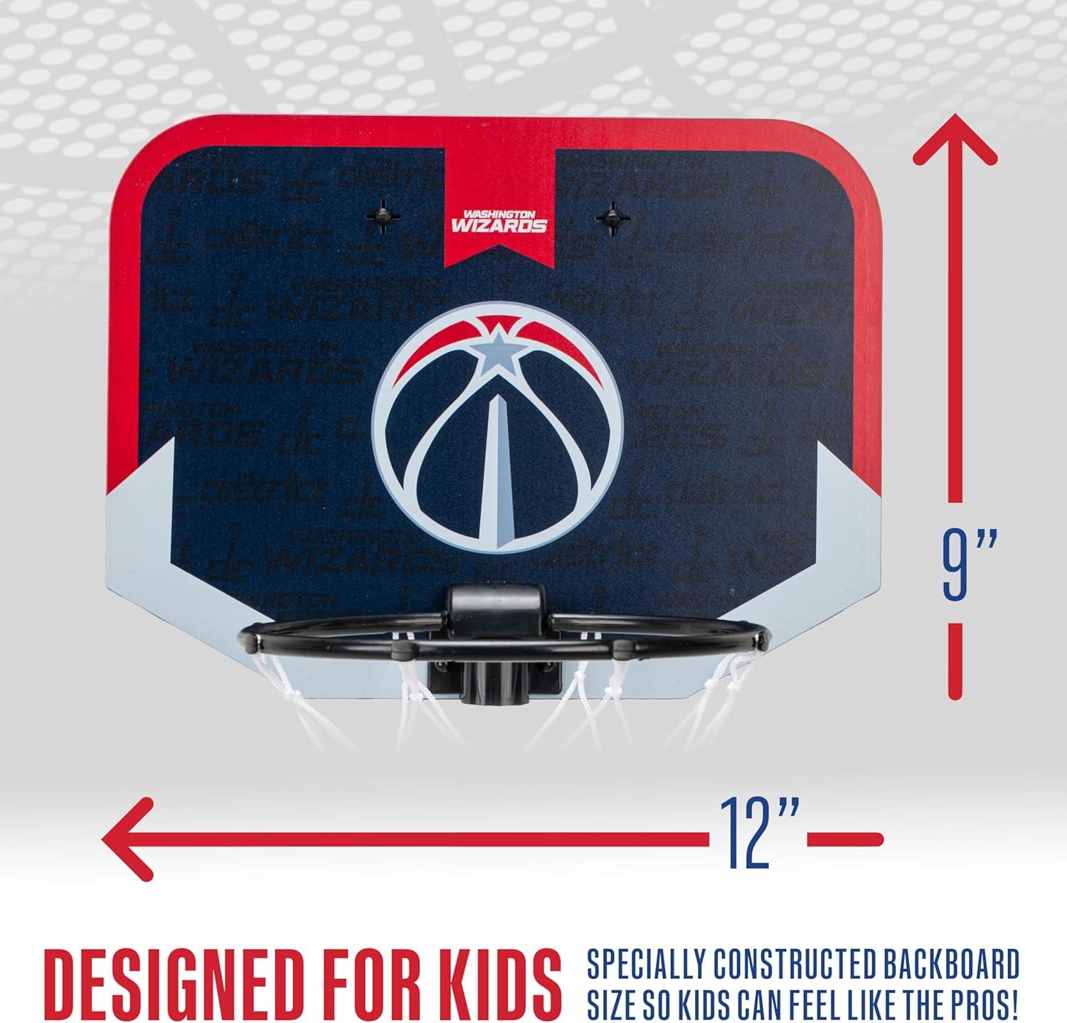 image:imageFranklin Sports NBA Team Over The Door Basketball Hoop Kids Indoor Mini Basketball Hoop with Basketball NBA Fan Shop Mini Hoop for Bedroom amp OfficeWashington Wizards