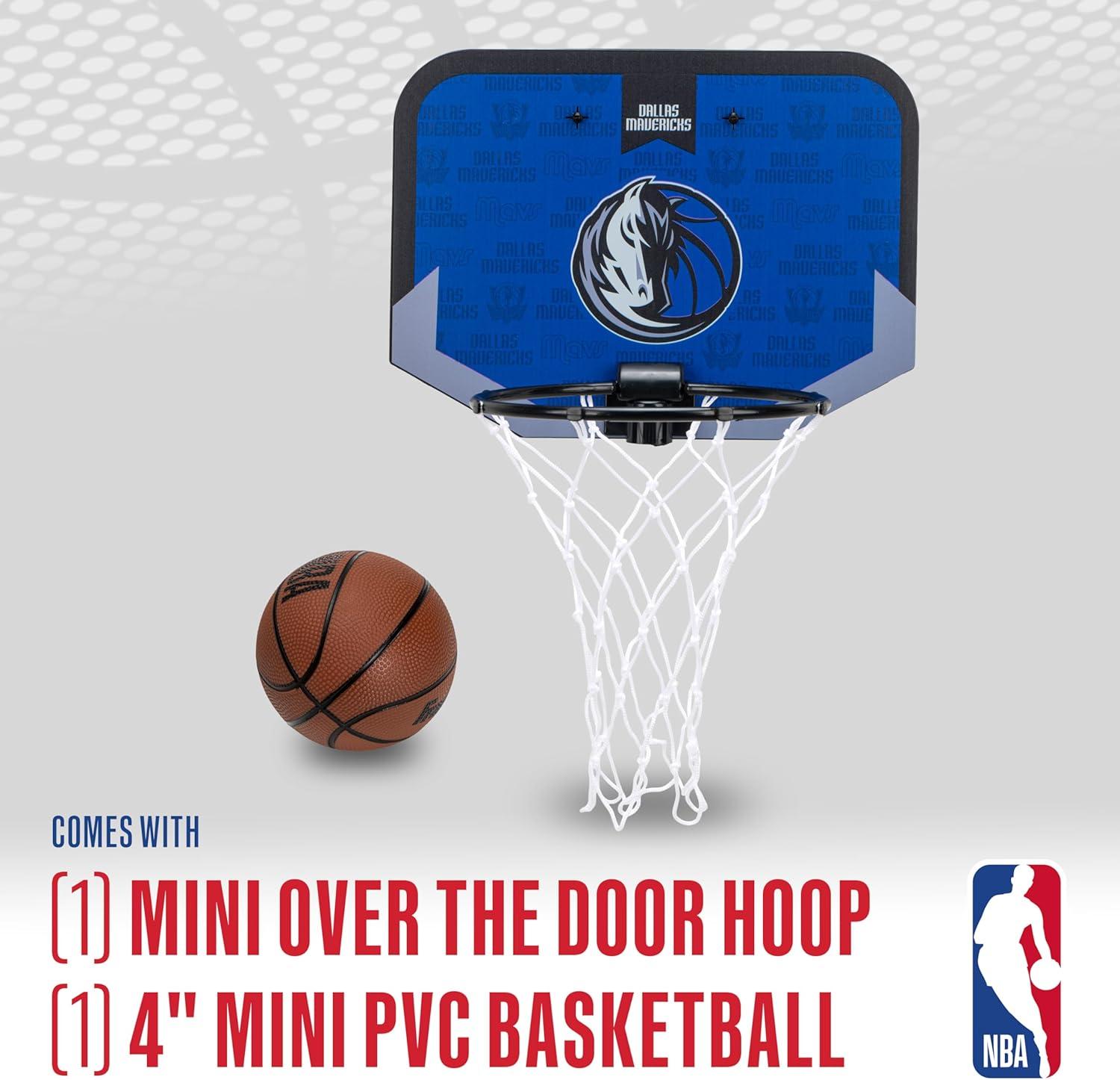 image:imageFranklin Sports NBA Team Over The Door Basketball Hoop Kids Indoor Mini Basketball Hoop with Basketball NBA Fan Shop Mini Hoop for Bedroom amp OfficeDallas Mavericks