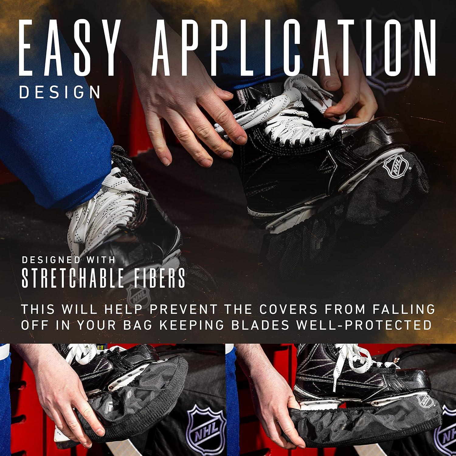 image:imageFranklin Sports NHL Hockey Skate Guards Adult Youth Blade Covers for Ice Hockey Skates Ice Hockey Skate Soakers Available in Youth Junior Senior Skate SizesBlack