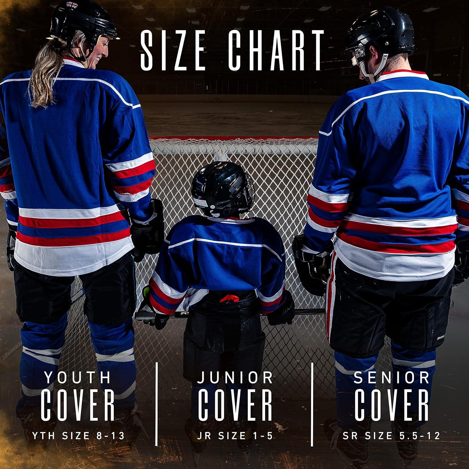 image:imageFranklin Sports NHL Hockey Skate Guards Adult Youth Blade Covers for Ice Hockey Skates Ice Hockey Skate Soakers Available in Youth Junior Senior Skate SizesBlack