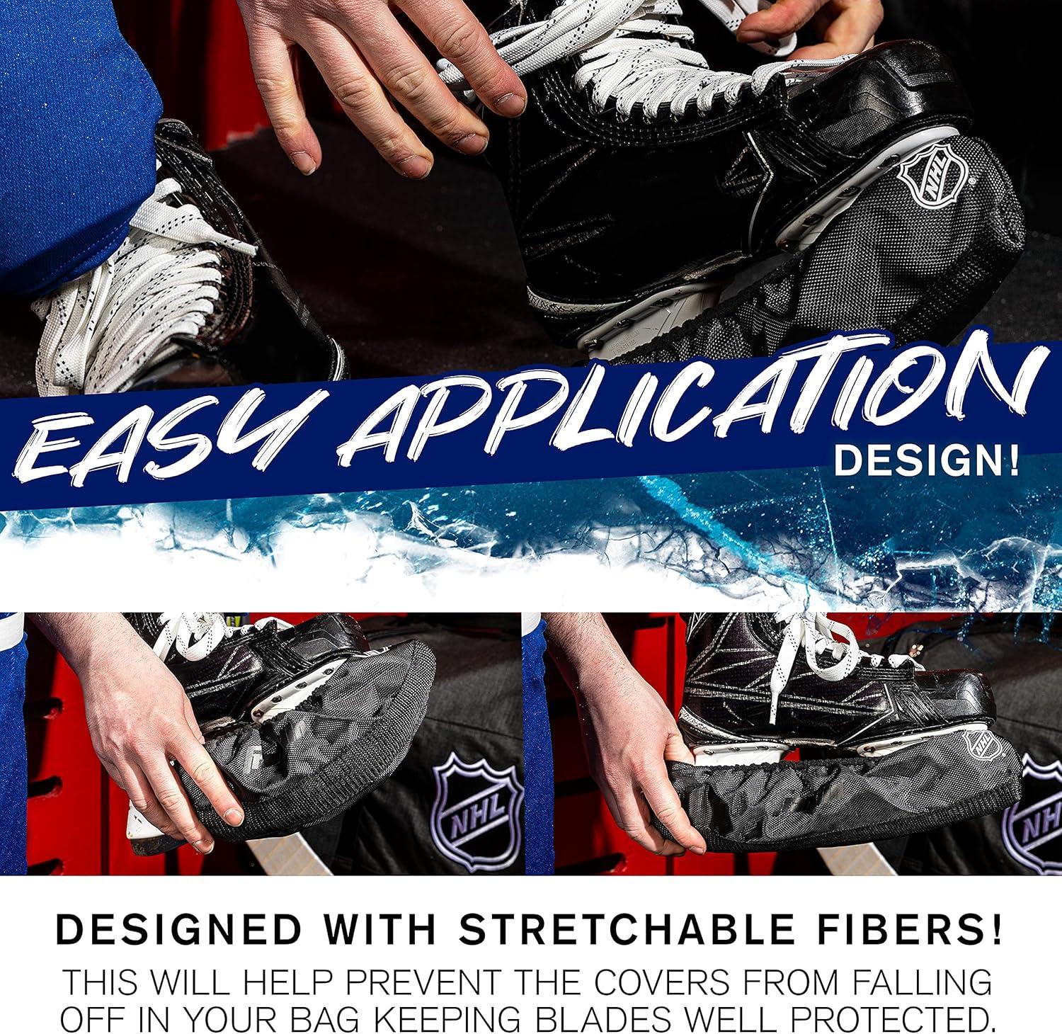 image:imageFranklin Sports NHL Hockey Skate Guards Adult Youth Blade Covers for Ice Hockey Skates Ice Hockey Skate Soakers Available in Youth Junior Senior Skate SizesBlack