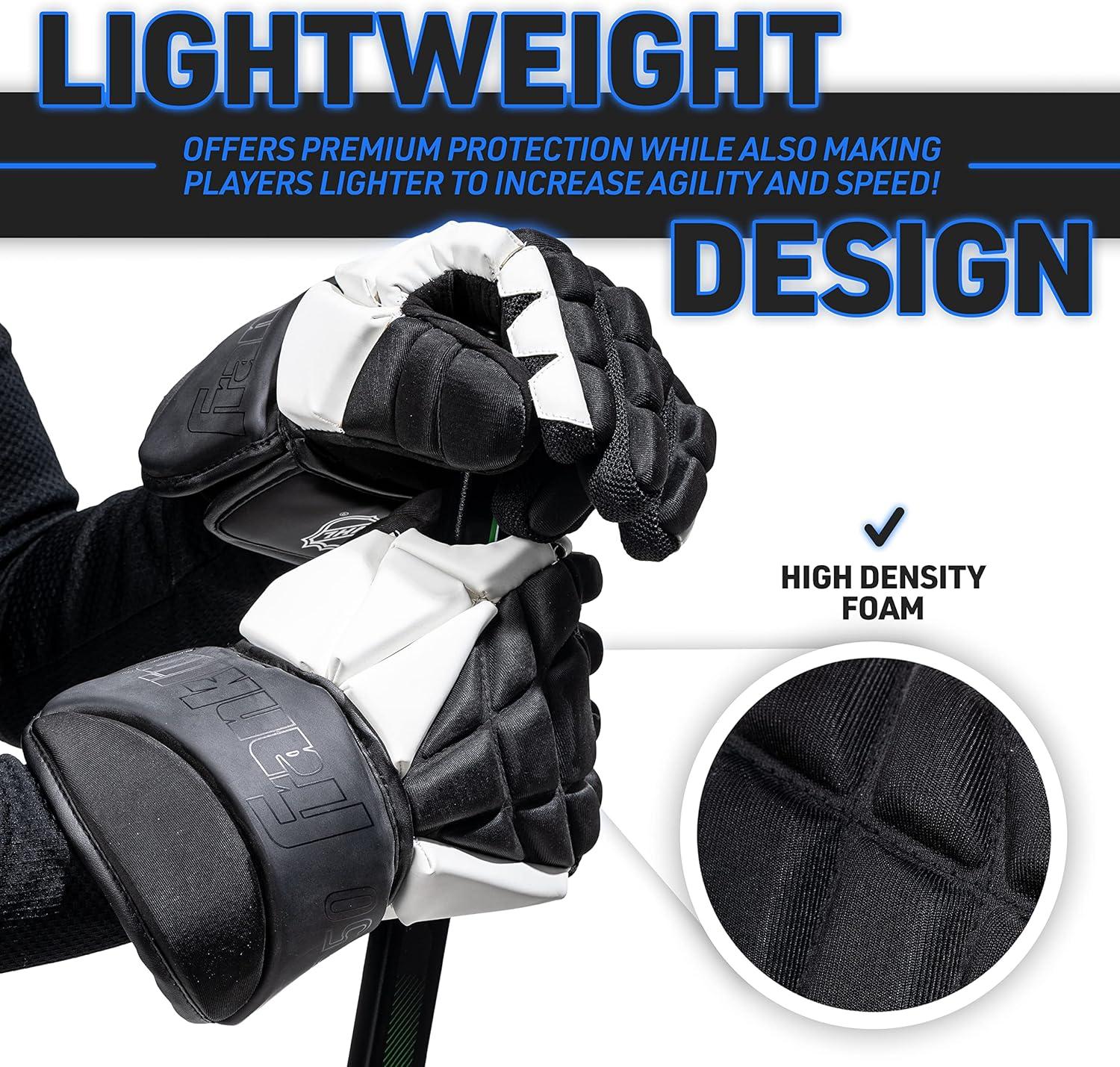 image:imageFranklin Sports NHL Street Hockey Gloves Senior Lightweight Outdoor Roller Street Hockey Gloves 13 Inch Outdoor Classic Fit Senior Size13