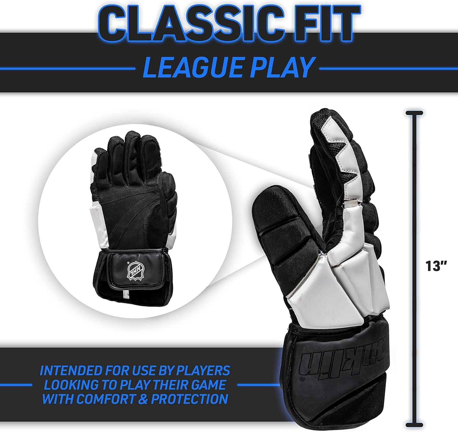 image:imageFranklin Sports NHL Street Hockey Gloves Senior Lightweight Outdoor Roller Street Hockey Gloves 13 Inch Outdoor Classic Fit Senior Size13