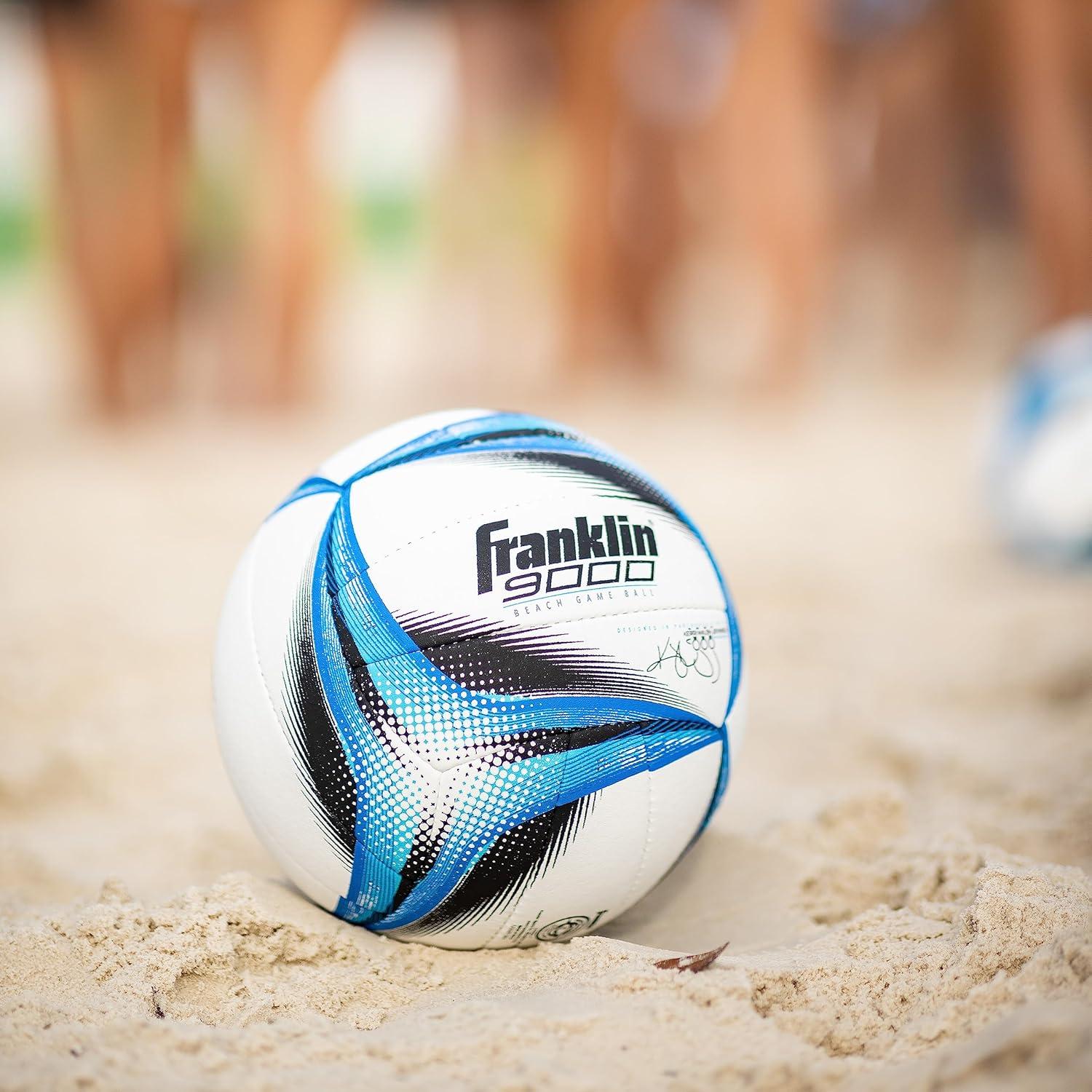 image:imageFranklin Sports Pro Beach Volleyball Ball Kerri Walsh Jennings 9000 Beach Game Sand Outdoor Volleyball Competition Ball for Sand Outdoor Courts Hand Sewn Synthetic Leather