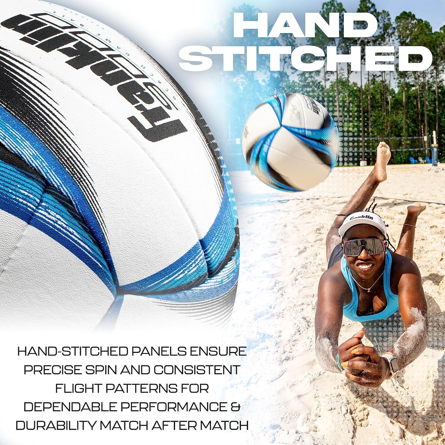 image:imageFranklin Sports Pro Beach Volleyball Ball Kerri Walsh Jennings 9000 Beach Game Sand Outdoor Volleyball Competition Ball for Sand Outdoor Courts Hand Sewn Synthetic Leather