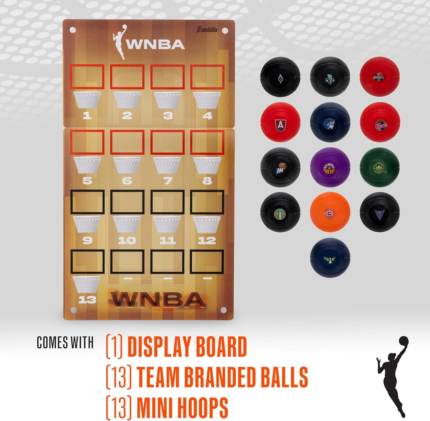 image:imageFranklin Sports Unisex Adult Hoop Tracker Official Standings Board with Mini Hoops amp BasketballsWNBA