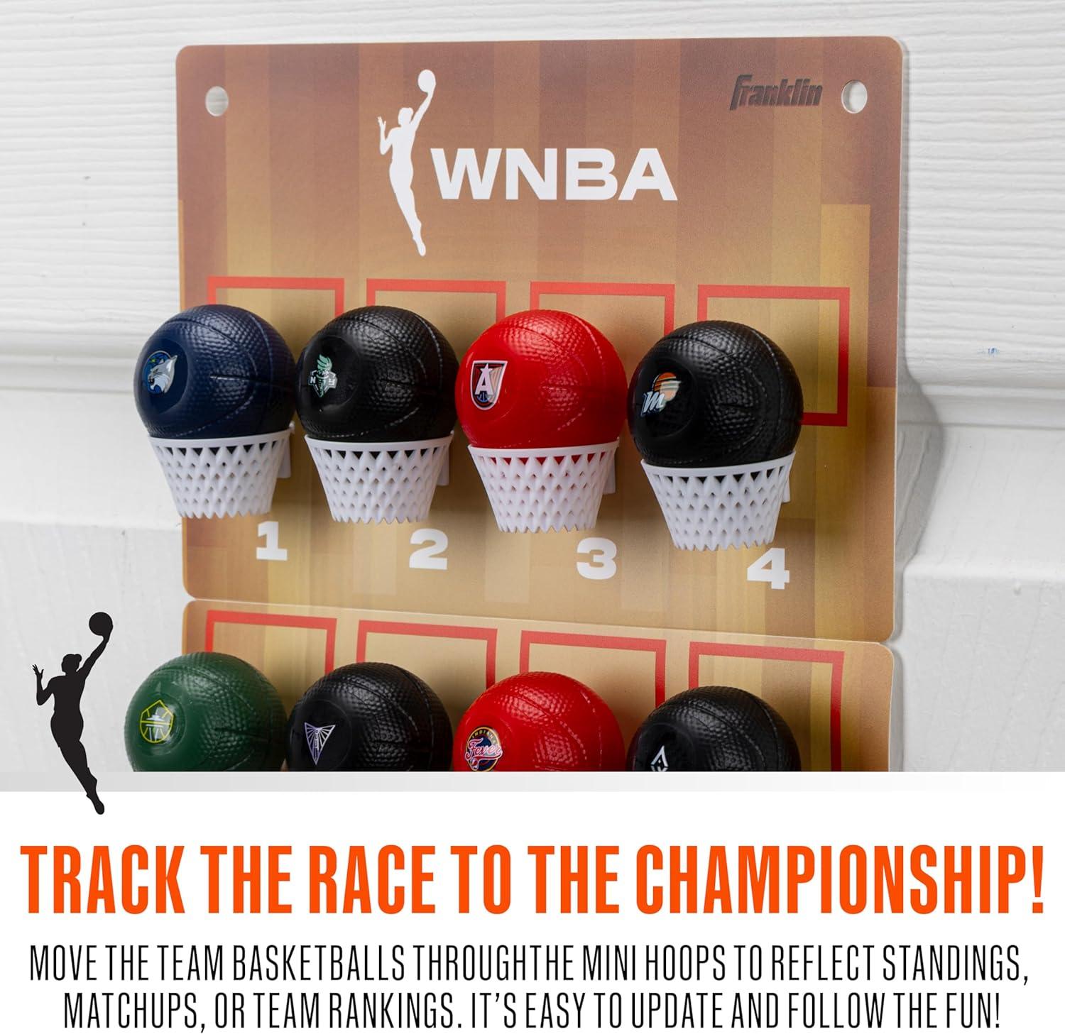 image:imageFranklin Sports Unisex Adult Hoop Tracker Official Standings Board with Mini Hoops amp BasketballsWNBA