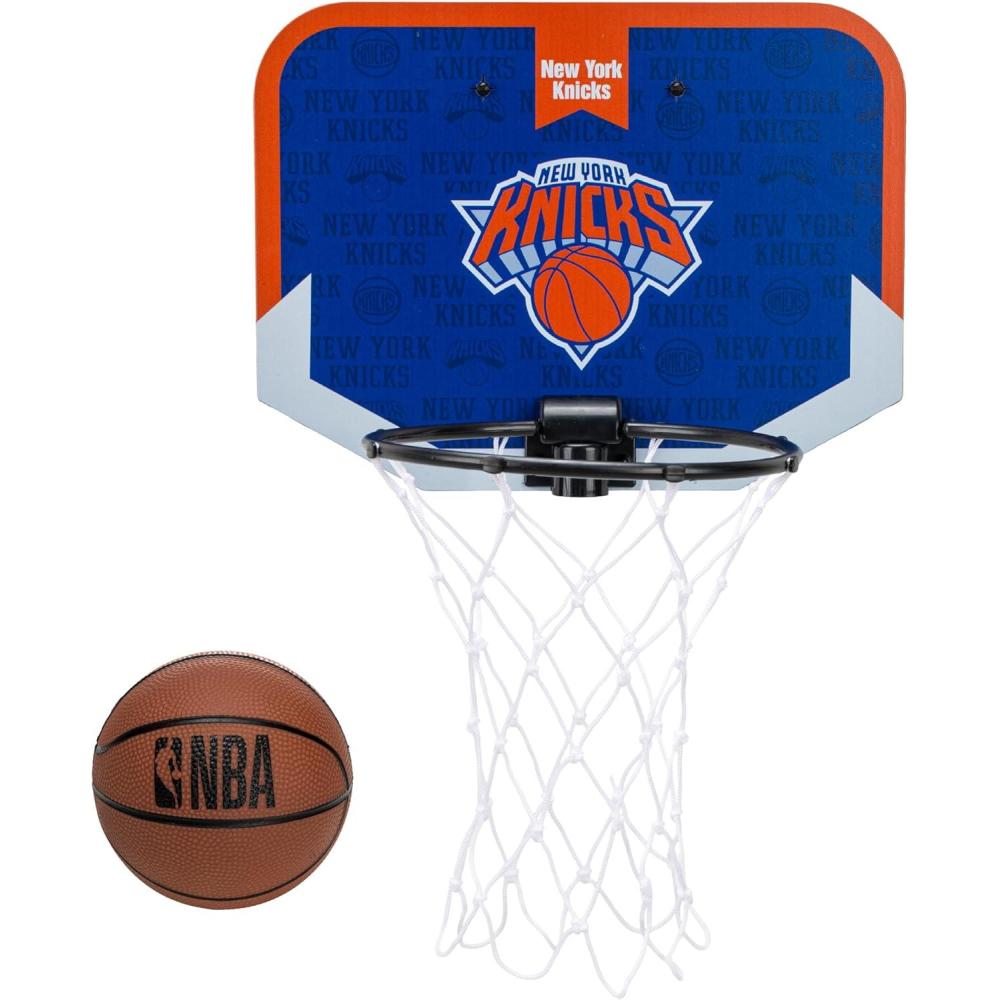 image:imageFranklin Sports NBA Team Over The Door Basketball Hoop Kids Indoor Mini Basketball Hoop with Basketball NBA Fan Shop Mini Hoop for Bedroom amp OfficeNew York Knicks