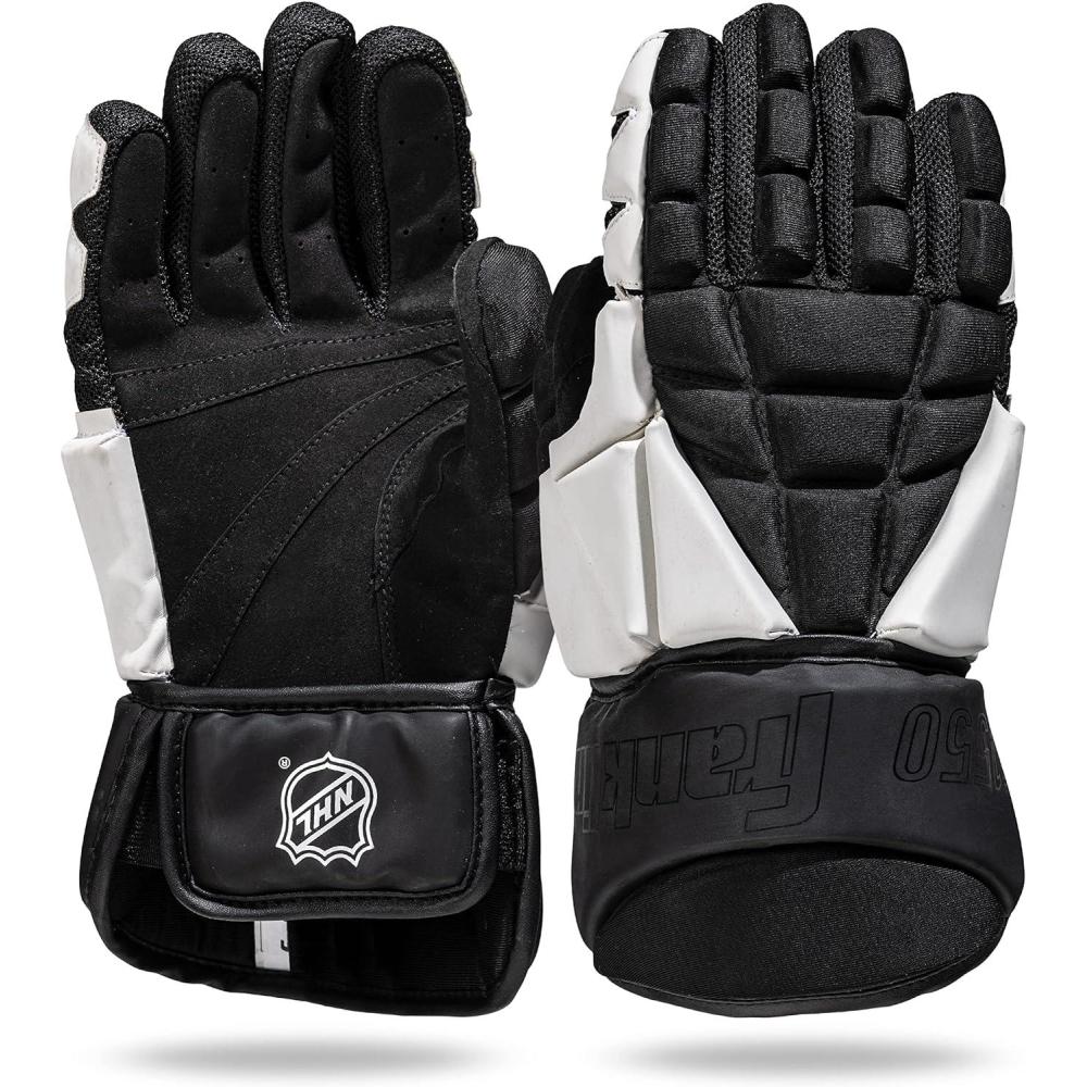 image:imageFranklin Sports NHL Street Hockey Gloves Senior Lightweight Outdoor Roller Street Hockey Gloves 13 Inch Outdoor Classic Fit Senior Size13