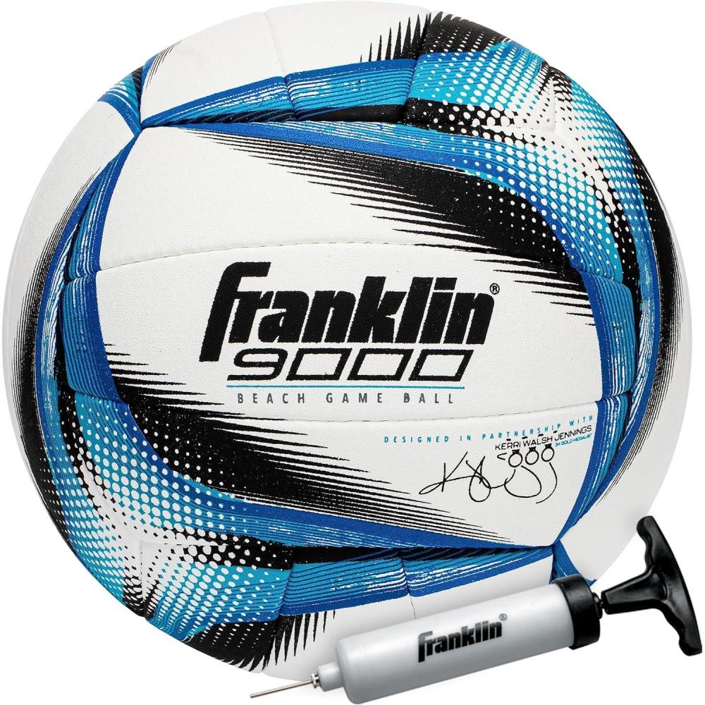 image:imageFranklin Sports Pro Beach Volleyball Ball Kerri Walsh Jennings 9000 Beach Game Sand Outdoor Volleyball Competition Ball for Sand Outdoor Courts Hand Sewn Synthetic Leather