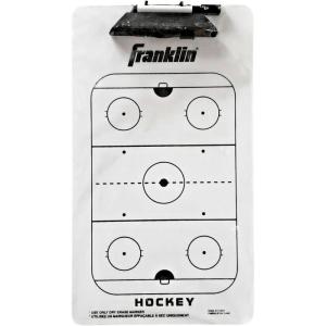 Franklin Sports Hockey Coach Dry Erase Clipboard – Single-Sided Coaching Board with Marker – Portable Coaching Tool for Practice + Games
