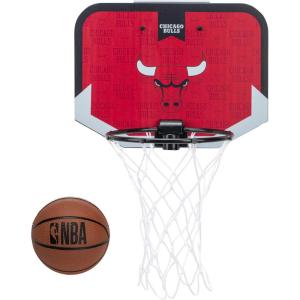 Franklin Sports NBA Team Over The Door Basketball Hoop – Kids Indoor Mini Basketball Hoop with Basketball – NBA Fan Shop Mini Hoop for Bedroom & Office(Chicago Bulls)