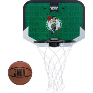 Franklin Sports NBA Team Over The Door Basketball Hoop – Kids Indoor Mini Basketball Hoop with Basketball – NBA Fan Shop Mini Hoop for Bedroom & Office(Boston Celtics)