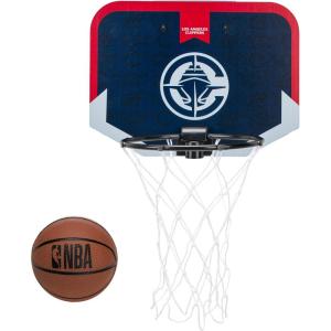 Franklin Sports NBA Team Over The Door Basketball Hoop – Kids Indoor Mini Basketball Hoop with Basketball – NBA Fan Shop Mini Hoop for Bedroom & Office(Los Angeles Clippers)