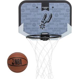 Franklin Sports NBA Team Over The Door Basketball Hoop – Kids Indoor Mini Basketball Hoop with Basketball – NBA Fan Shop Mini Hoop for Bedroom & Office(San Antonio Spurs)