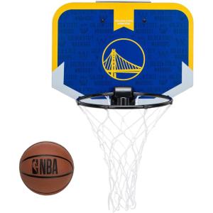 Franklin Sports NBA Team Over The Door Basketball Hoop – Kids Indoor Mini Basketball Hoop with Basketball – NBA Fan Shop Mini Hoop for Bedroom & Office(Golden State Warriors)