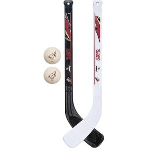 Franklin Sports NHL Mini Hockey Stick Set – NHL Team Knee Hockey Stick and Ball Set – Two Player Stick Set – Great Toy for Kids(Arizona Coyotes)