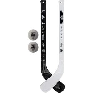 Franklin Sports NHL Mini Hockey Stick Set – NHL Team Knee Hockey Stick and Ball Set – Two Player Stick Set – Great Toy for Kids(Los Angeles Kings 2)
