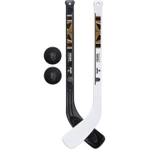 Franklin Sports NHL Mini Hockey Stick Set – NHL Team Knee Hockey Stick and Ball Set – Two Player Stick Set – Great Toy for Kids(Vegas Golden Knights)