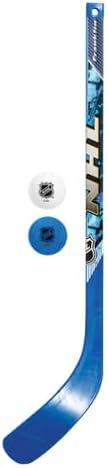 image:imageFranklin NHL Elite Hockey Stick amp Ball Set Mini Black Blue Green Yellow