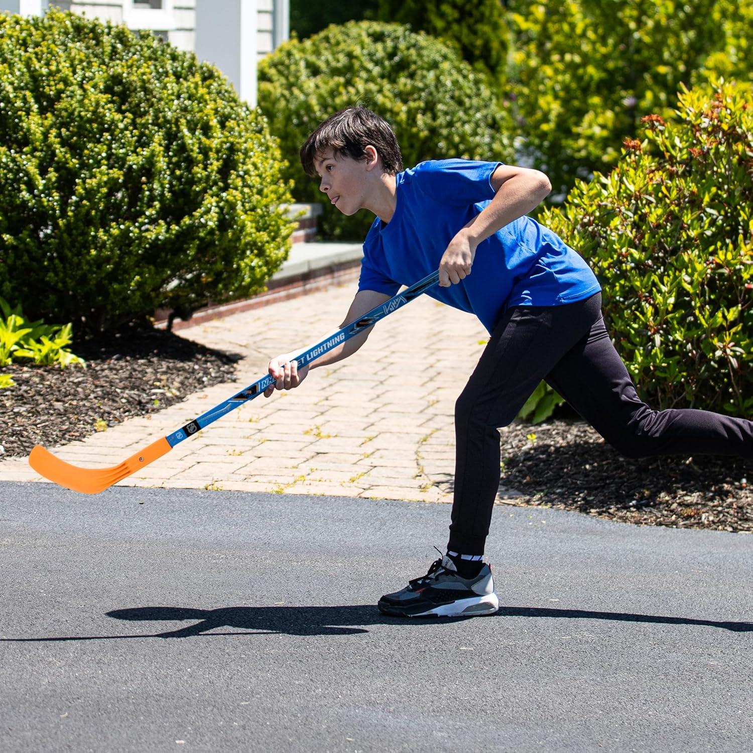 image:imageFranklin Sports NHL Kids Street Hockey Stick Balls Set Youth 40 Street Hockey Stick 2 Outdoor Roller Hockey Balls Kids Junior Hockey Starter Set