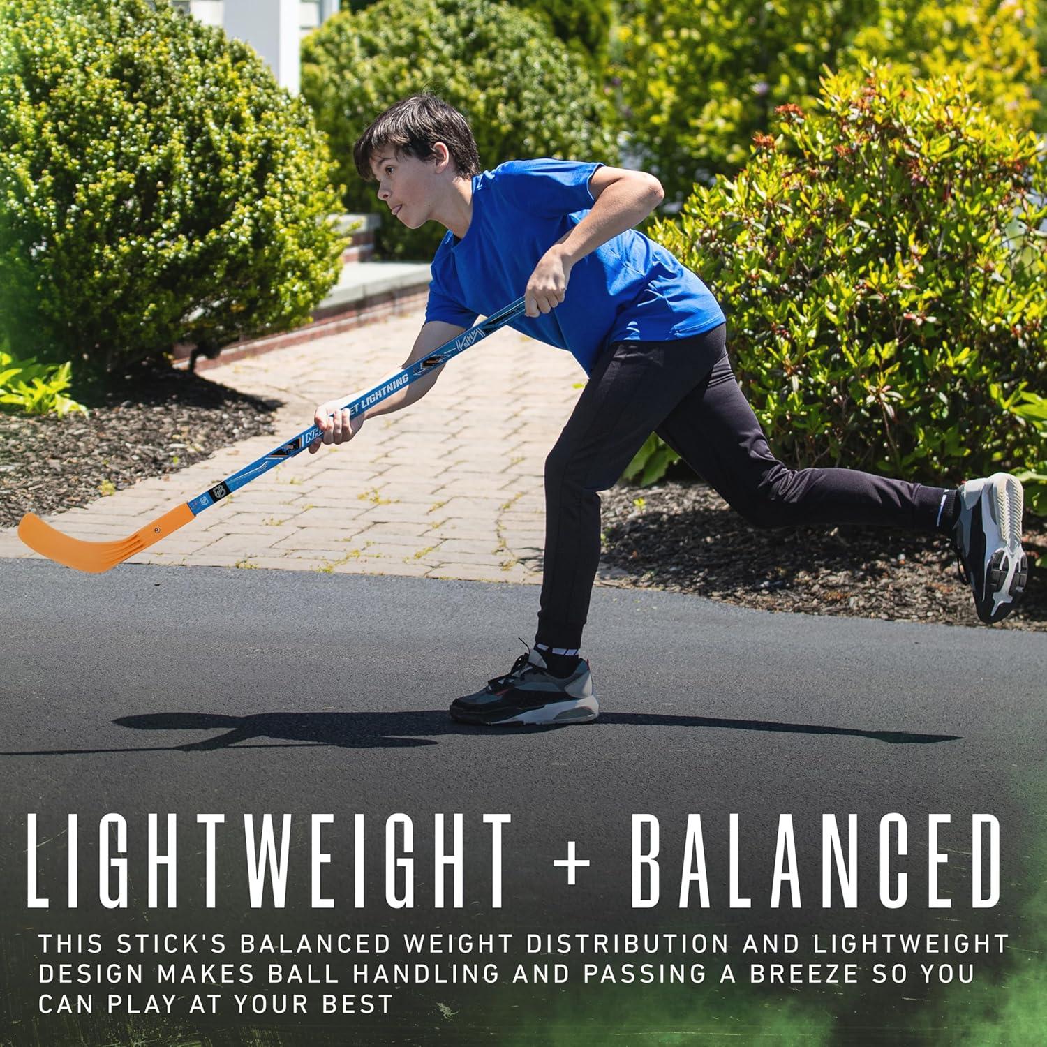 image:imageFranklin Sports NHL Kids Street Hockey Stick Balls Set Youth 40 Street Hockey Stick 2 Outdoor Roller Hockey Balls Kids Junior Hockey Starter Set
