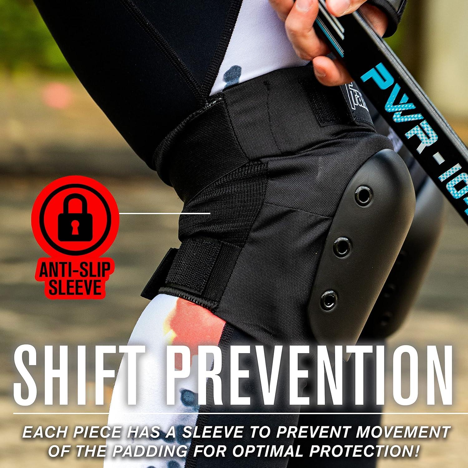image:imageFranklin Sports YouthAdult Knee Pads Elbow Pads Wrist Guards 3 in 1 Protective Set for Skate Protective Skateboard BikingAdult