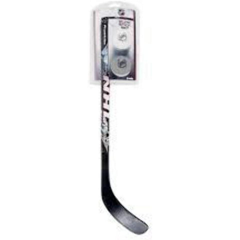 image:imageFranklin NHL Elite Hockey Stick amp Ball Set Mini Black Blue Green Yellow