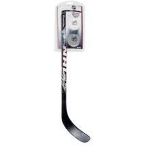 Franklin NHL Elite Hockey Stick & Ball Set, Mini, Black, Blue, Green, Yellow