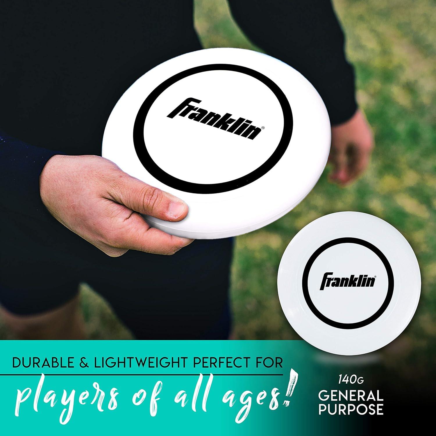 image:imageFranklin Sports Flying Disc Disc for Beach Backyard Lawn Park Camping 140 or 175 Grams Perfect for Dogs WhiteWhite