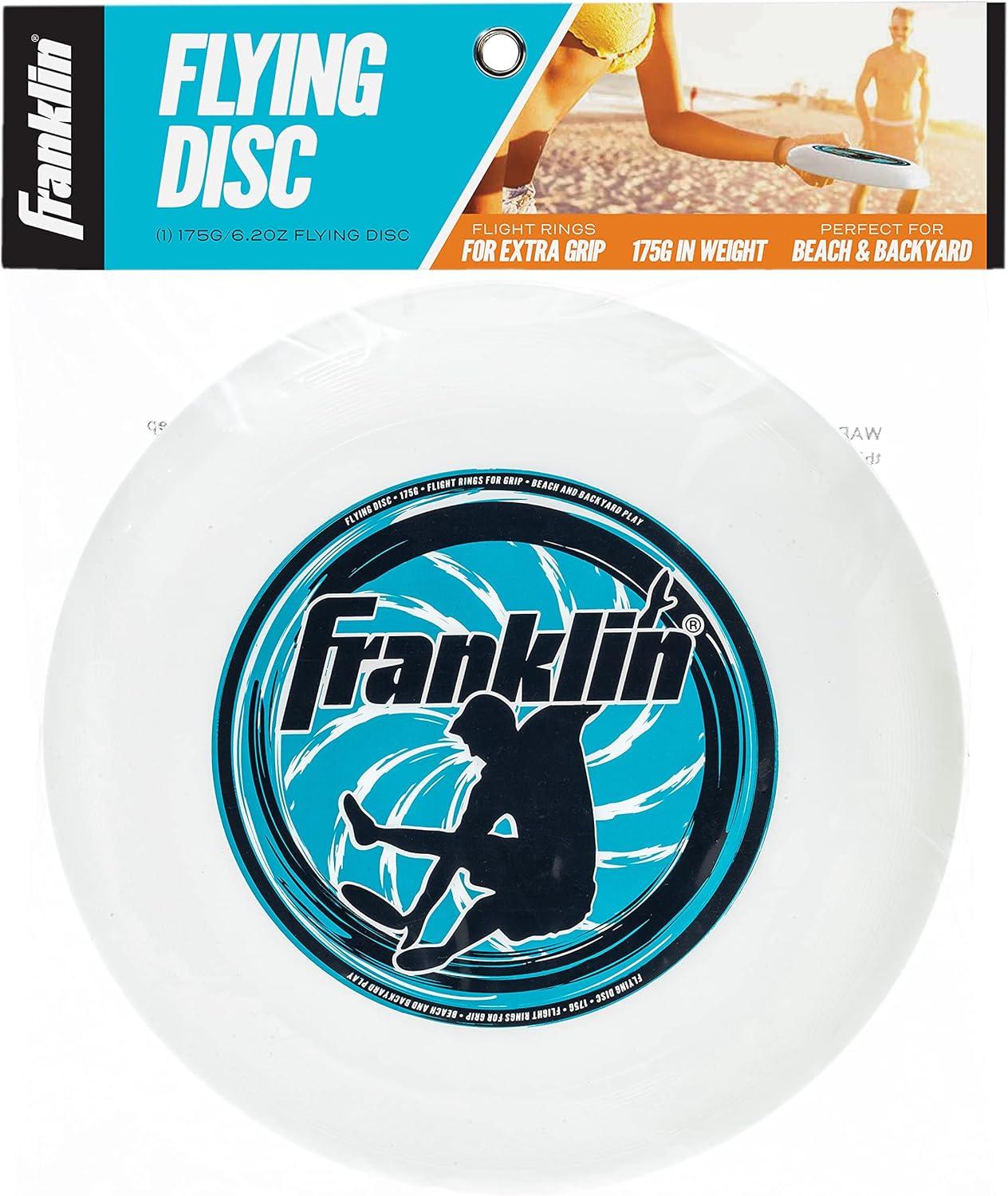 image:imageFranklin Sports Flying Disc Disc for Beach Backyard Lawn Park Camping 140 or 175 Grams Perfect for Dogs WhiteWhite