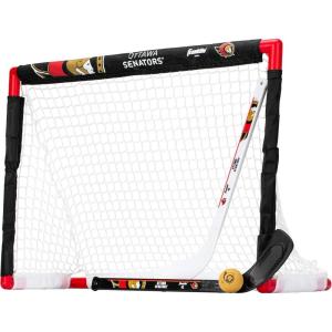 Franklin Sports NHL Ottawa Senators Mini Hockey Set – Kids Indoor Knee Hockey Goal, Ball, + 2 Mini Stick Combo Set – Youth NHL Team Indoor Toy Sets – Ages 3+