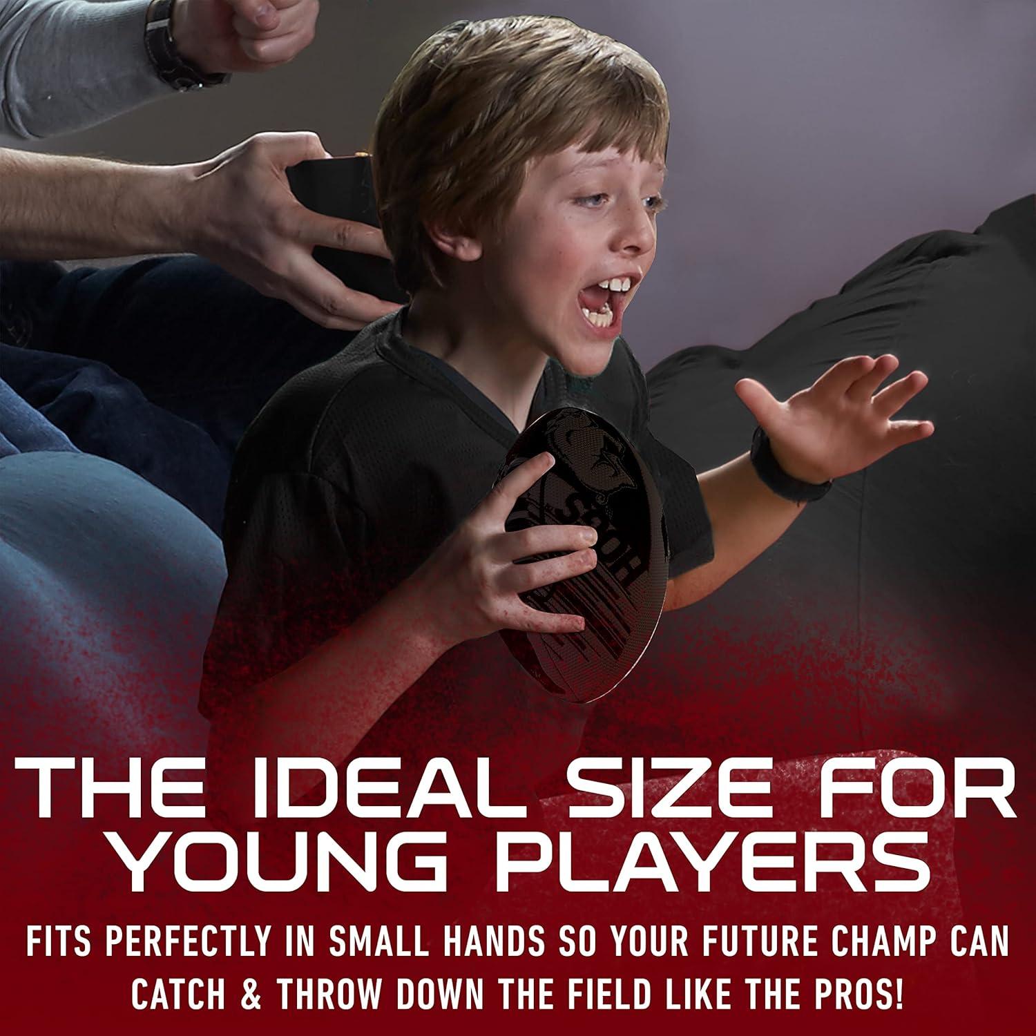 image:imageFranklin Sports NCAA Football Youth Mini Football 85 SPACELACE Easy Grip Texture Perfect for KidsArkansas Razorbacks