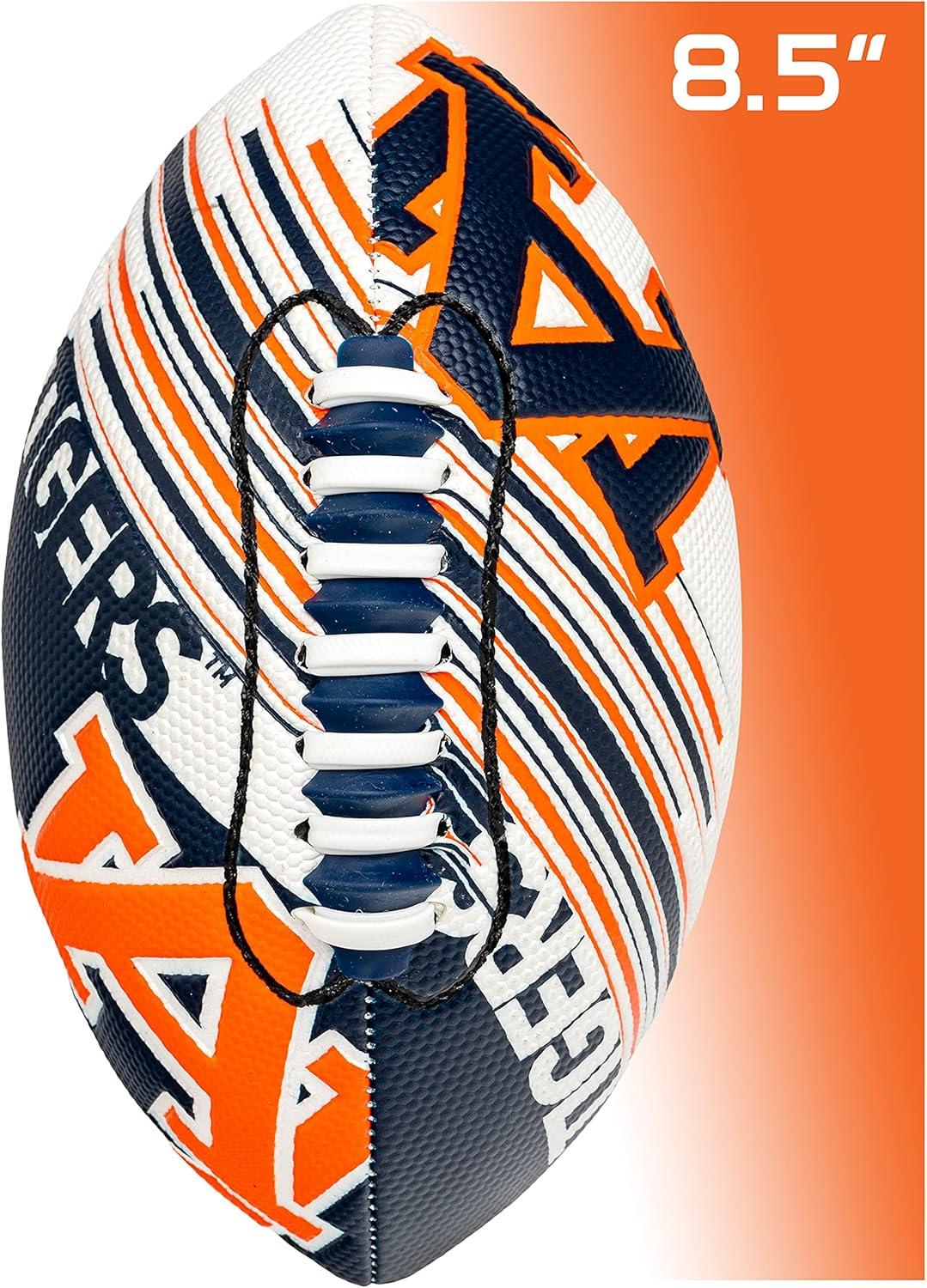 image:imageFranklin Sports NCAA Football Youth Mini Football 85 SPACELACE Easy Grip Texture Perfect for KidsAuburn Tigers