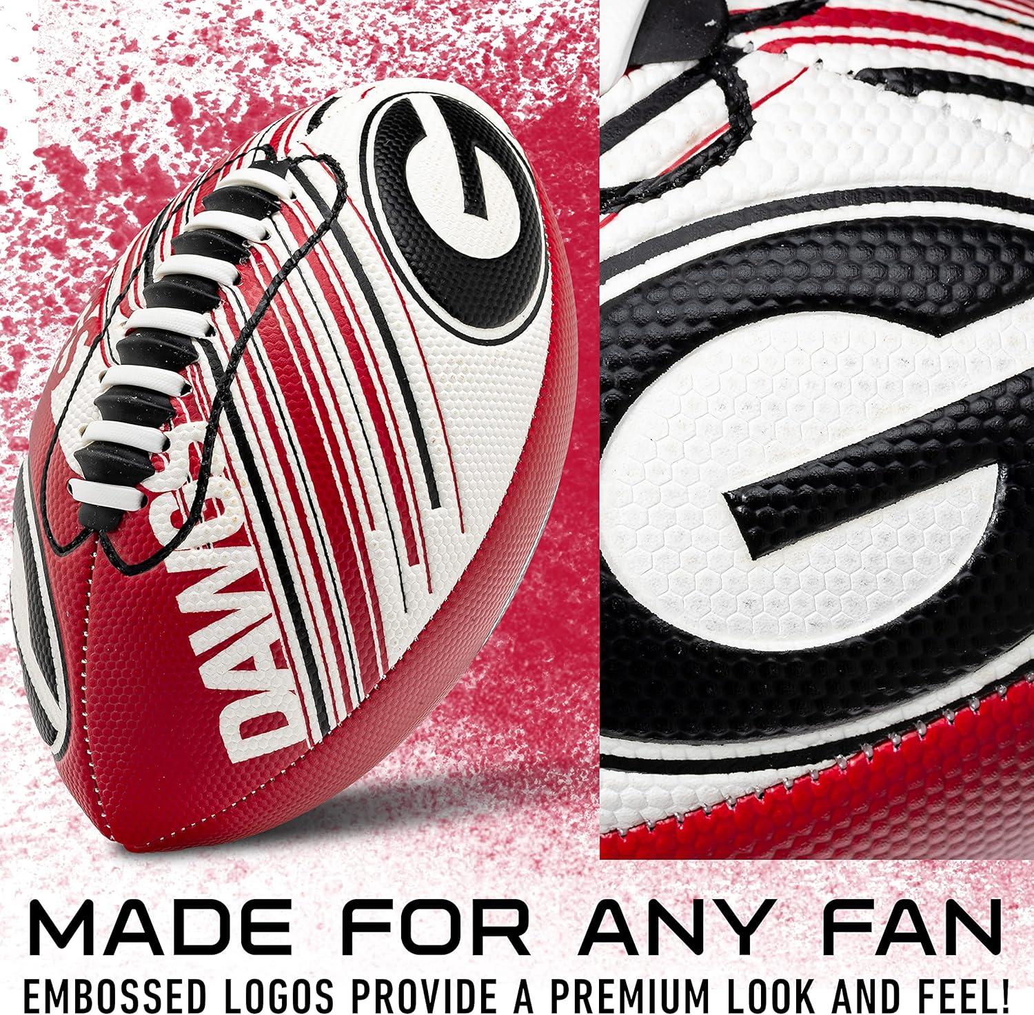 image:imageFranklin Sports NCAA Football Youth Mini Football 85 SPACELACE Easy Grip Texture Perfect for KidsGeorgia Bulldogs