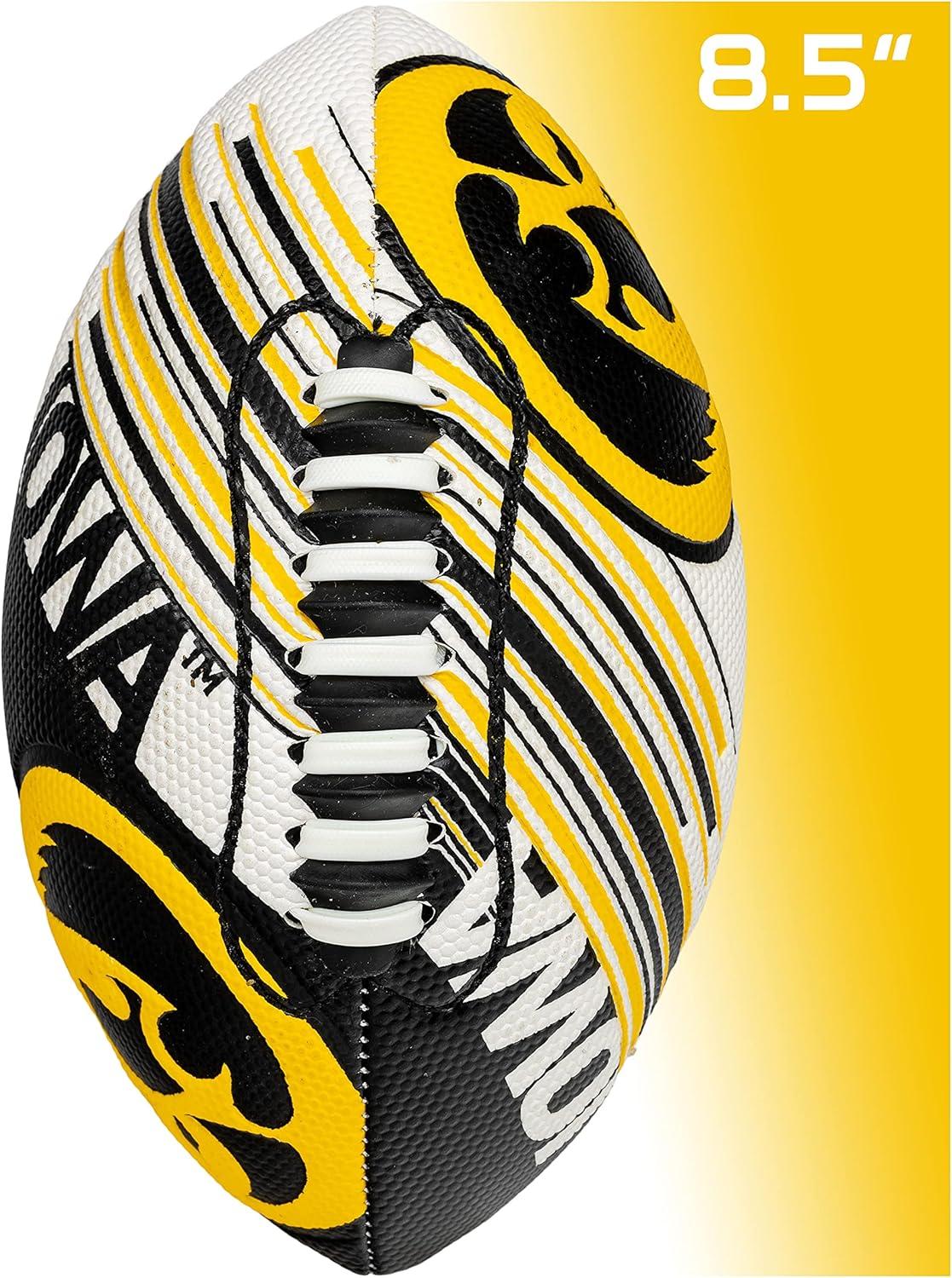 image:imageFranklin Sports NCAA Football Youth Mini Football 85 SPACELACE Easy Grip Texture Perfect for KidsIowa Hawkeyes