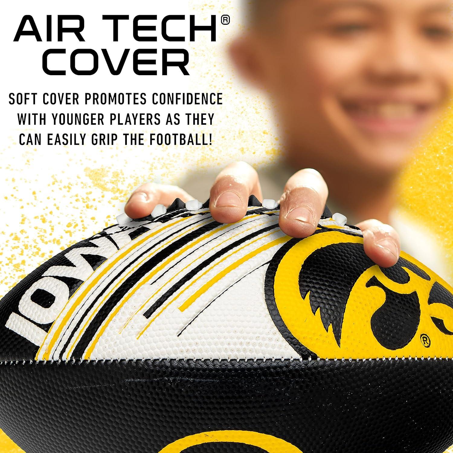image:imageFranklin Sports NCAA Football Youth Mini Football 85 SPACELACE Easy Grip Texture Perfect for KidsIowa Hawkeyes