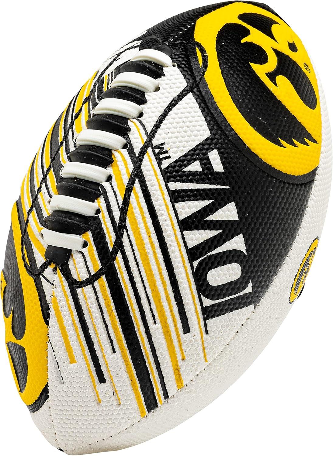 image:imageFranklin Sports NCAA Football Youth Mini Football 85 SPACELACE Easy Grip Texture Perfect for KidsIowa Hawkeyes
