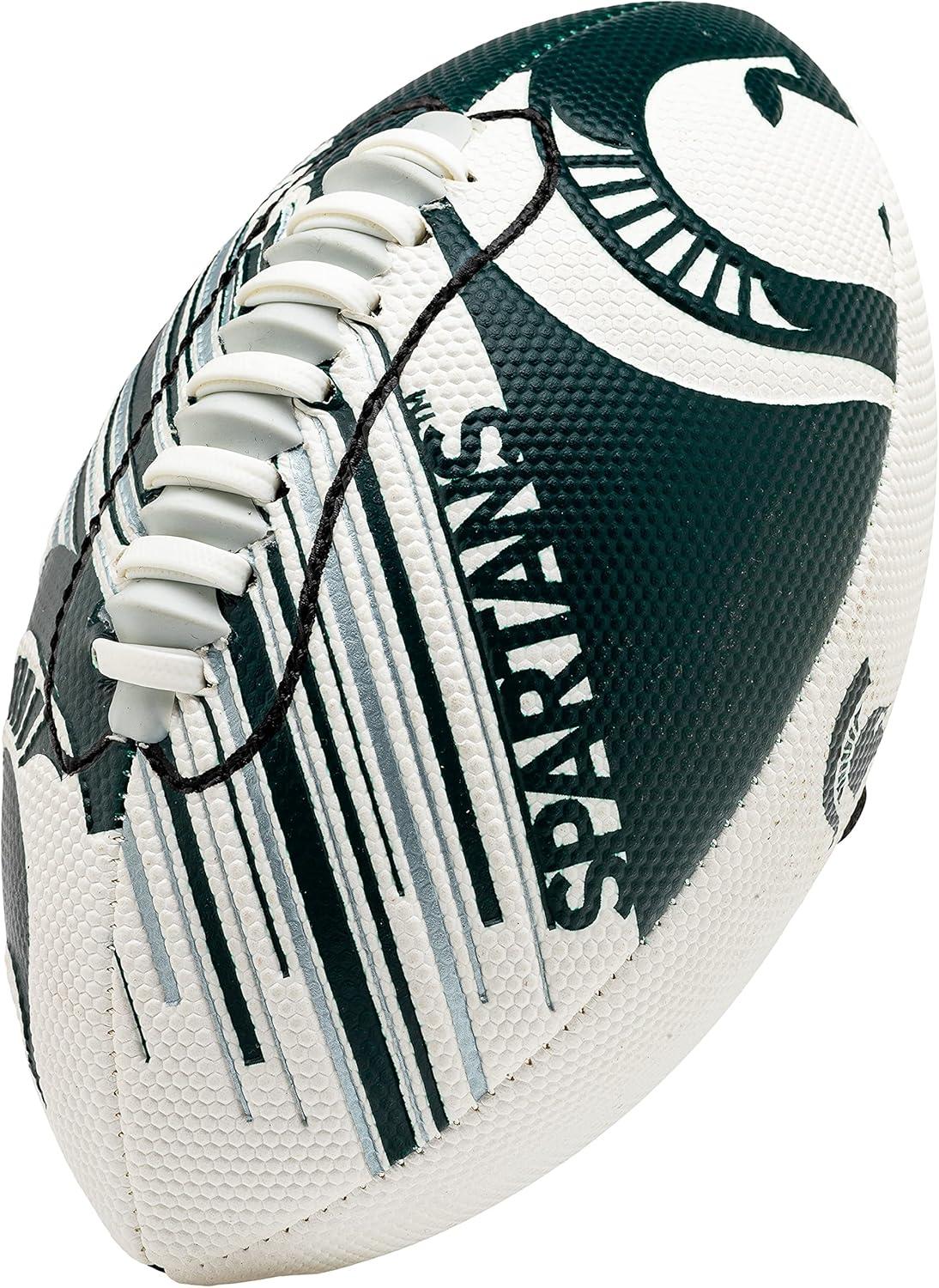 image:imageFranklin Sports NCAA Football Youth Mini Football 85 SPACELACE Easy Grip Texture Perfect for KidsMichigan State Spartans