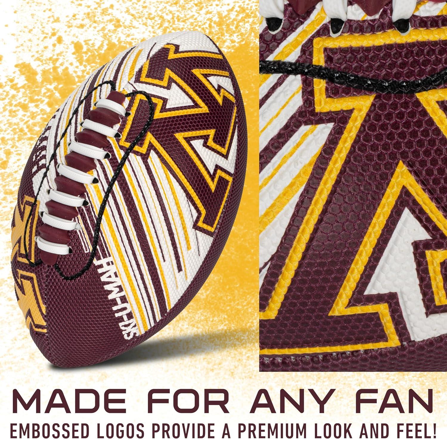 image:imageFranklin Sports NCAA Football Youth Mini Football 85 SPACELACE Easy Grip Texture Perfect for KidsMinnesota Golden Gophers