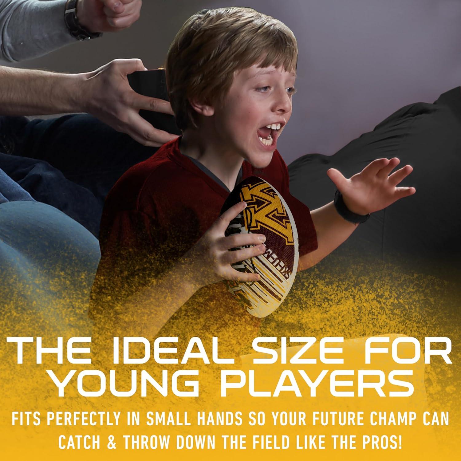 image:imageFranklin Sports NCAA Football Youth Mini Football 85 SPACELACE Easy Grip Texture Perfect for KidsMinnesota Golden Gophers