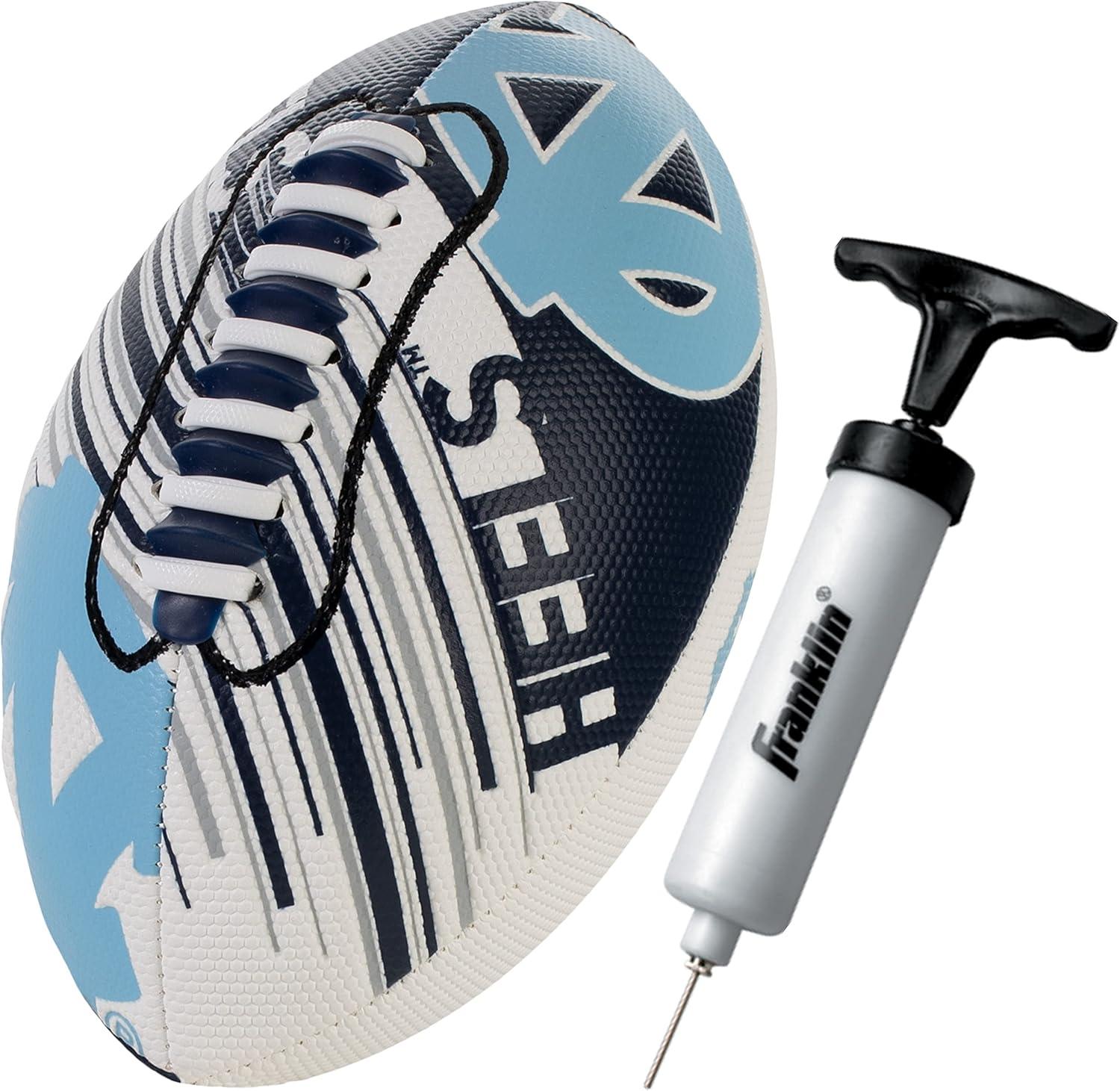 image:imageFranklin Sports NCAA Football Youth Mini Football 85 SPACELACE Easy Grip Texture Perfect for KidsN Carolina Tar Heels